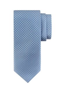 Light Blue Tie with White Dots