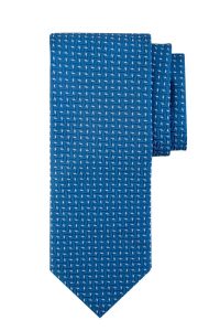 Light Blue Tie with micropattern dots